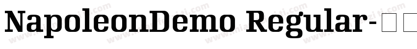 NapoleonDemo Regular字体转换